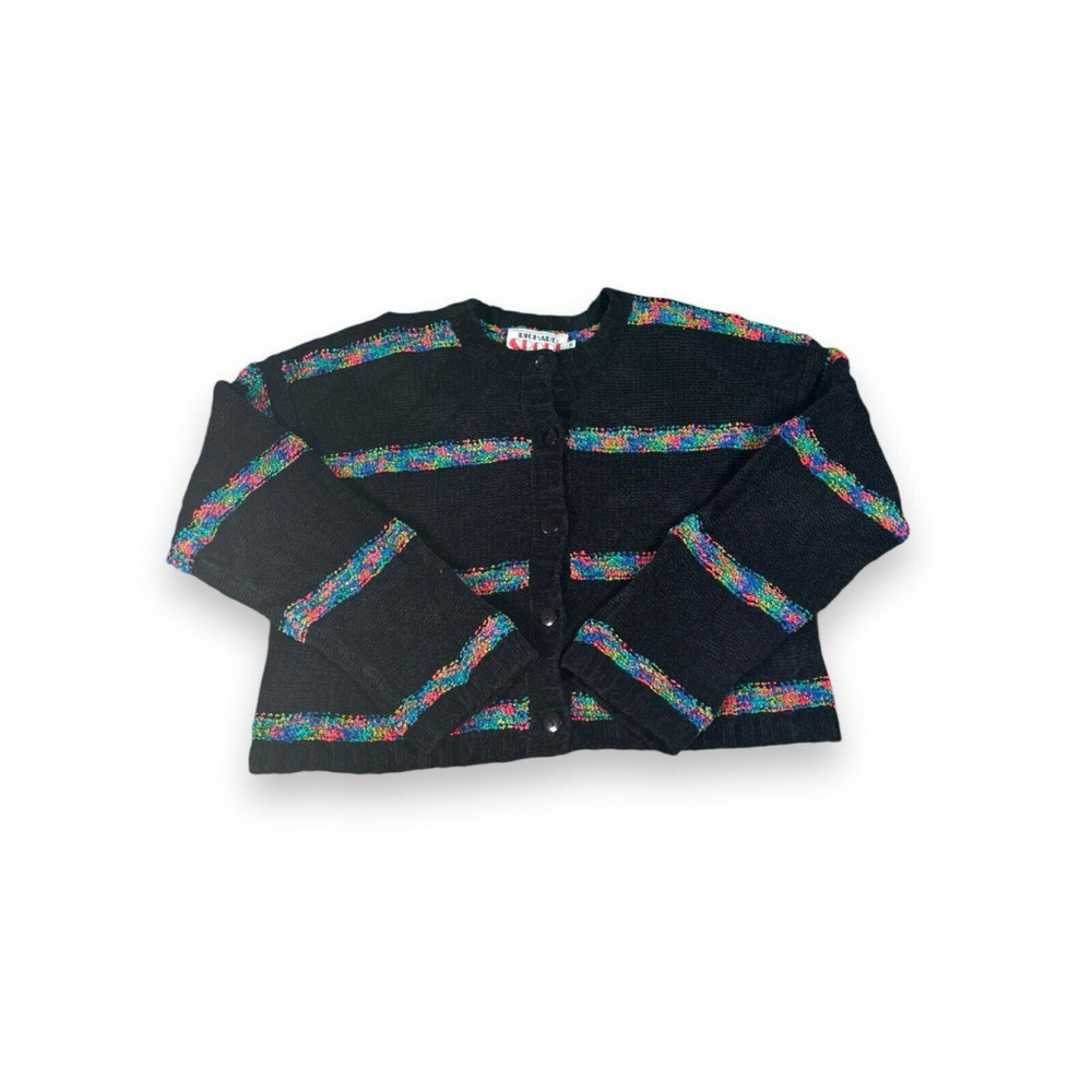 Vintage 80s Richard Sport Christmas Sweater Cardigan Sz Small